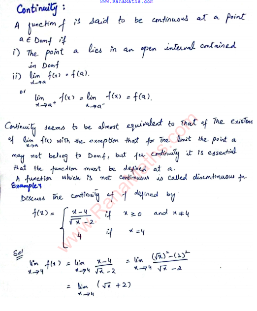Calculus and Analytical Geometry Lec#4 www.RanaMaths.com